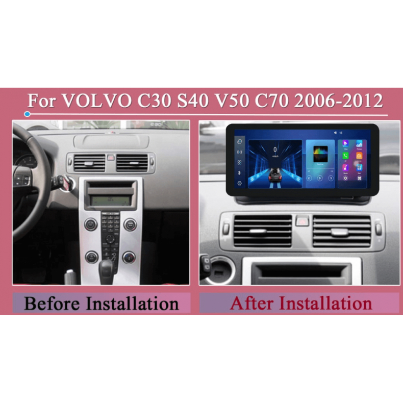 Мултимедия за Volvo C30 S40 V50 C70 (2004–2013) 12.3" - Image 2