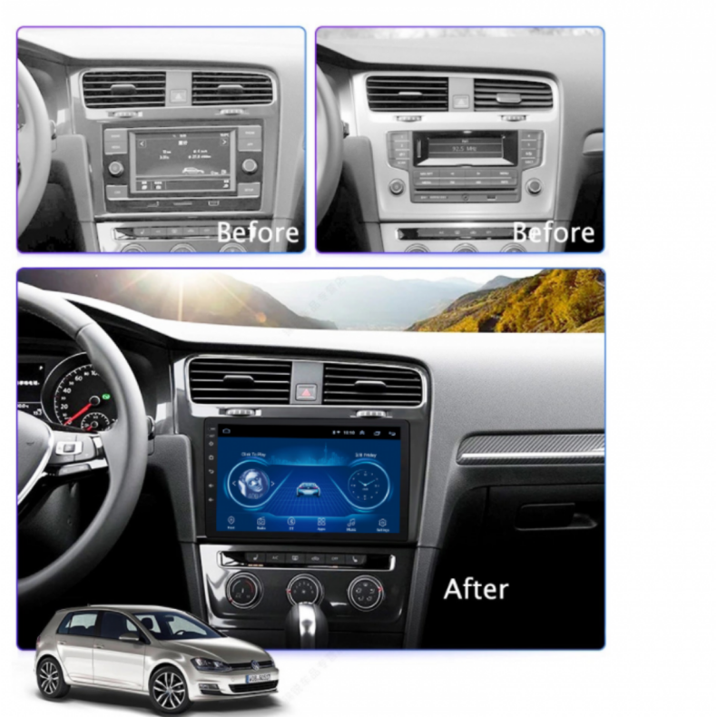 Мултимедия за VW Golf (2012-2016) 10" - Черен Гланц - Image 4