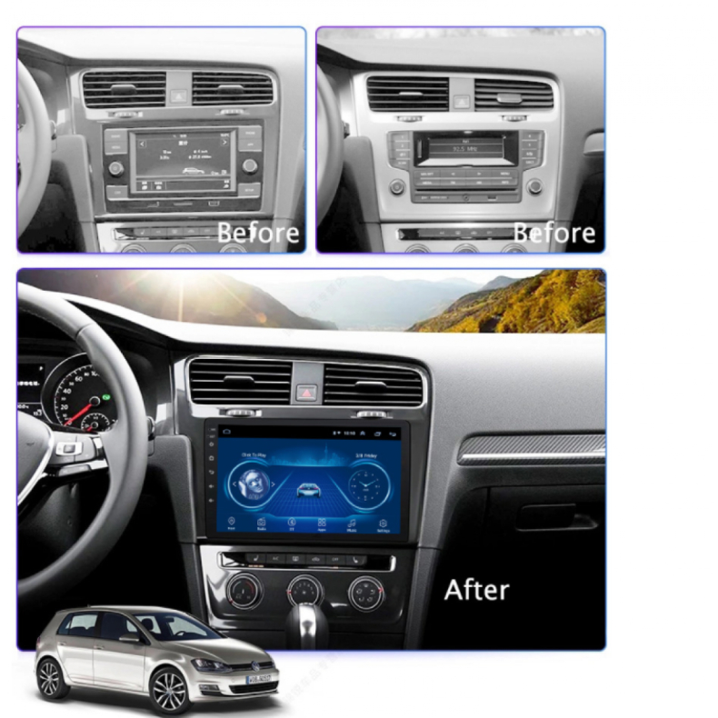 Мултимедия за VW Golf (2012-2016) 10" - Черен Гланц - Image 4