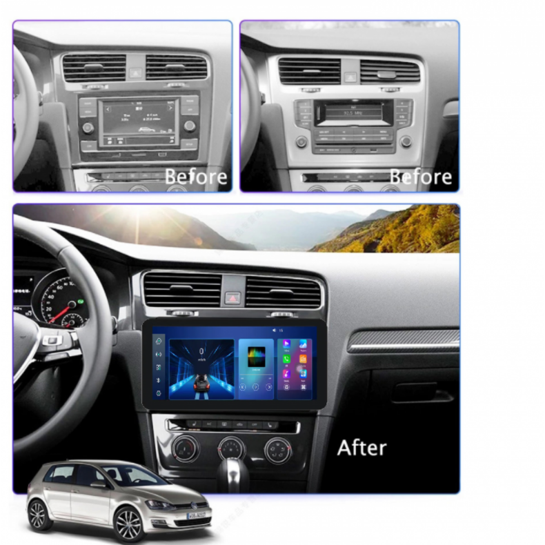 Мултимедия за VW Golf (2012-2016) 12.3" - Черен Гланц - Image 2