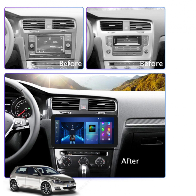 Мултимедия за VW Golf (2012-2016) 12.3" - Черен Гланц - Image 2