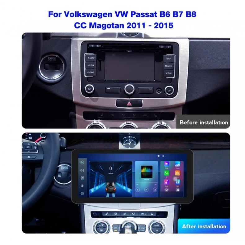 Мултимедия за VW Passat (2005-2010) CC Magotan (2010-2015) 12.3" - Image 2