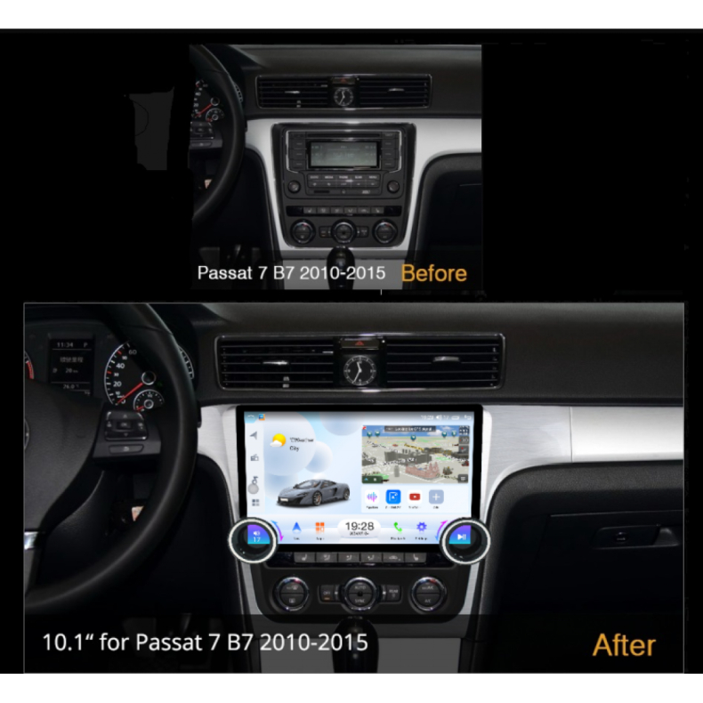 Мултимедия за VW Passat B7 (2012-2015) 11.5" USA - Тъмнокафява - Image 2