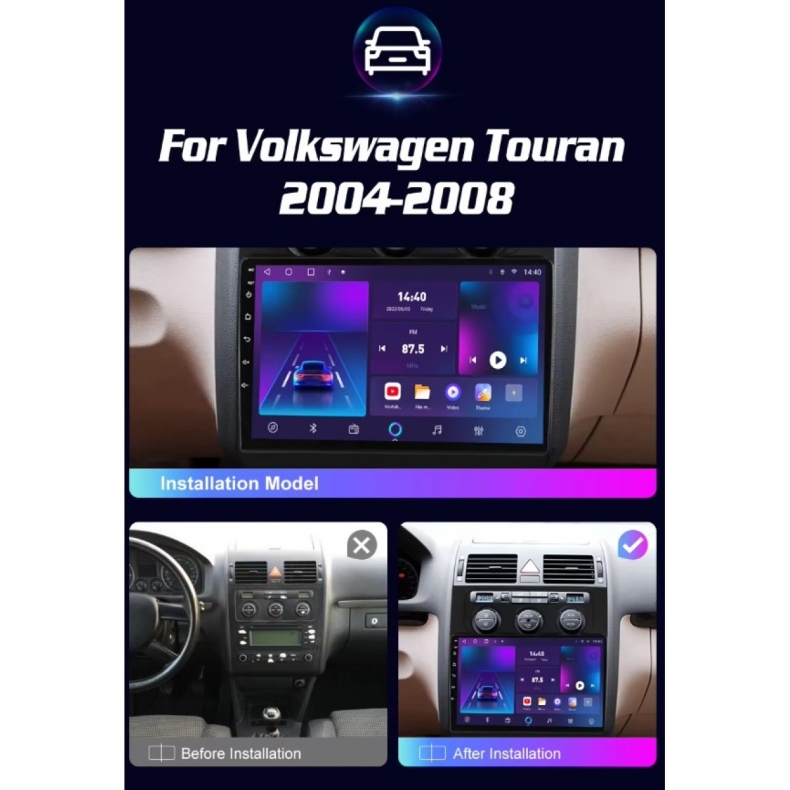Мултимедия за VW Touran (2003-2009) 10" - Климатроник - Image 3