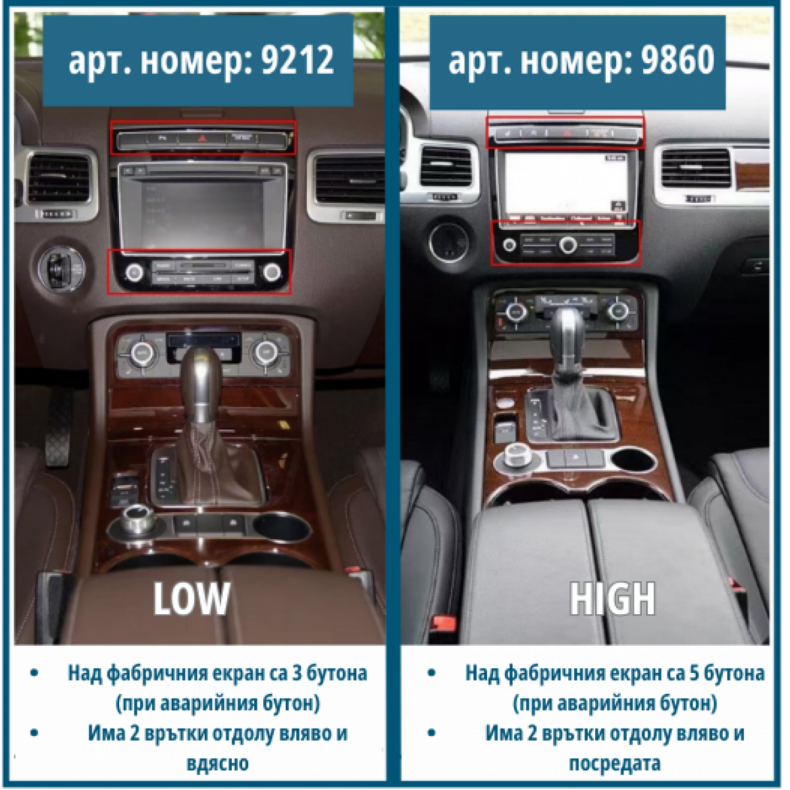 Мултимедия за VW Touareg (2011-2017) 9" - Low - Image 4