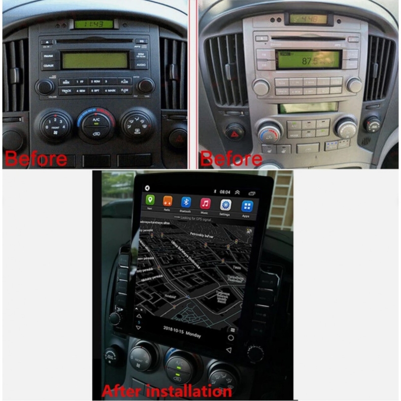 Мултимедия за Hyundai H1 Grand Starex (2007-2015) 9.7″ - Черна - Вертикална - Image 2