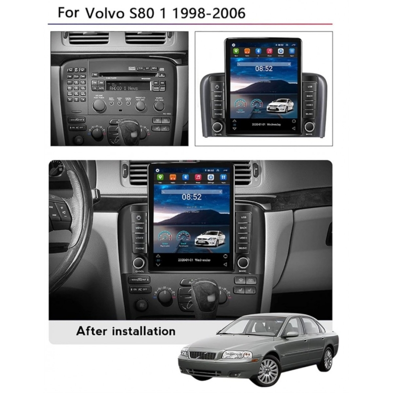 Мултимедия за Volvo S80 (1998–2006) 9.7" - Вертикална - Image 3