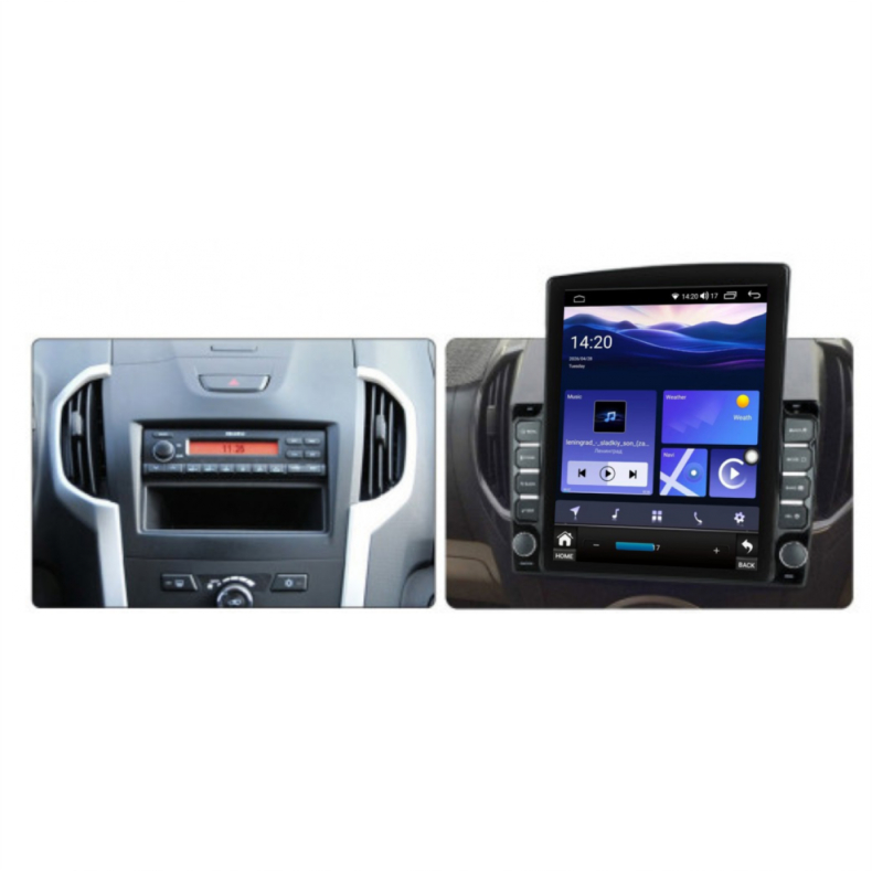 Мултимедия за Isuzu D‑Max (2011–2021) 9.7" - Вертикална - Image 2