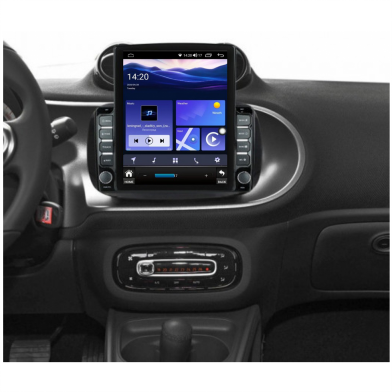 Мултимедия за Smart Fortwo C453 A453 (2016–2022) 9.7" - High - Вертикална - Image 3