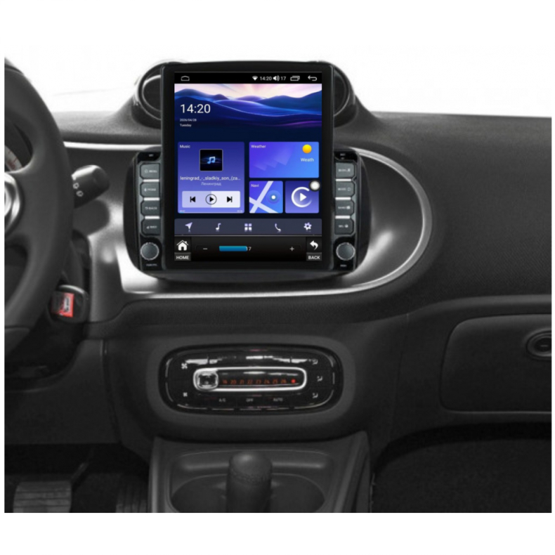 Мултимедия за Smart Fortwo C453 A453 (2016–2022) 9.7" - High - Вертикална - Image 3