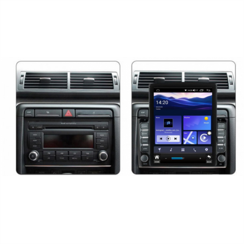 Мултимедия за Audi A4 S4 B6 B7 (2001-2009) 9.7" - Вертикална - Image 3