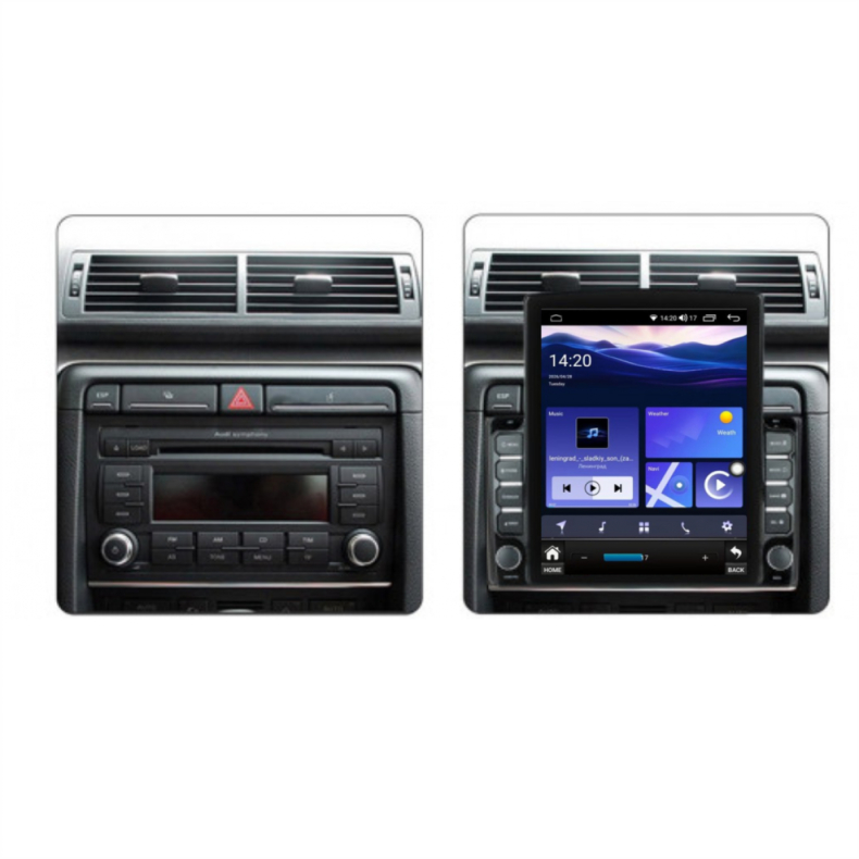 Мултимедия за Audi A4 S4 B6 B7 (2001-2009) 9.7" - Вертикална - Image 3