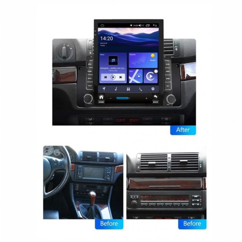 Мултимедия за BMW X5 E53 5 E39 7 Е38 9.7" - Вертикална - Image 2