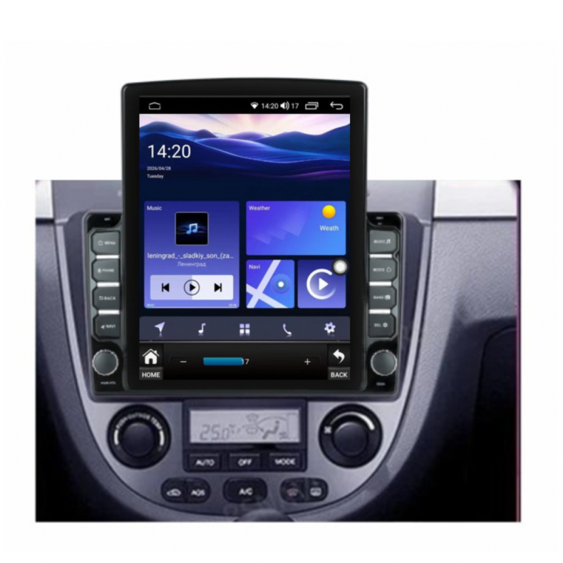 Мултимедия за Chevrolet Nubira Lacetti J200 (2004–2010) Daewoo Gentra 2 (2013-2015) 9.7″ - Климатроник - Вертикална - Image 2