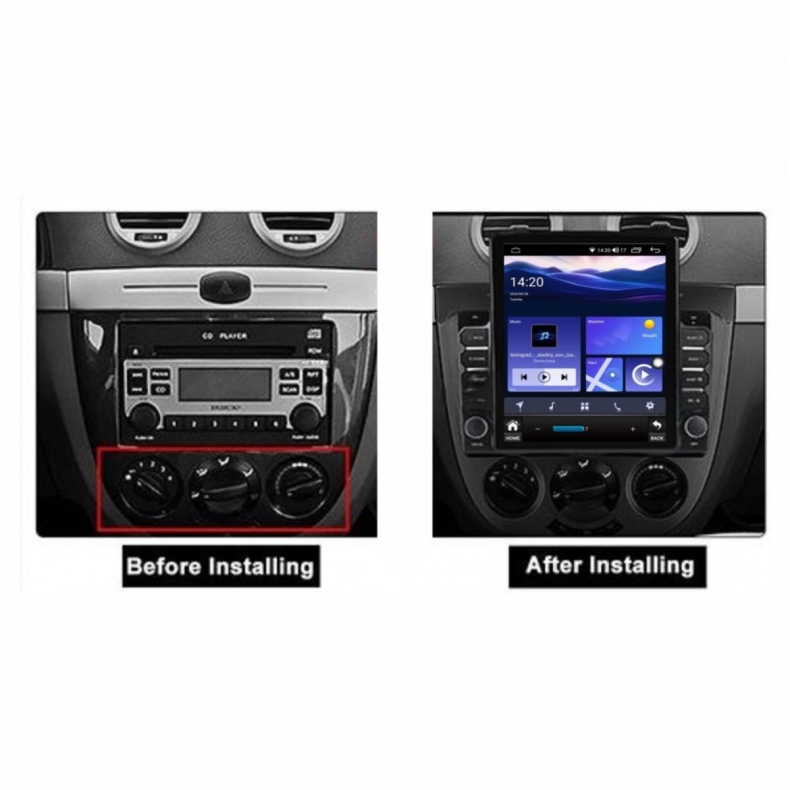 Мултимедия за Chevrolet Nubira Lacetti J200 (2004–2010) Daewoo Gentra 2 (2013-2015) 9.7″ - Вертикална - Климатик - Image 2