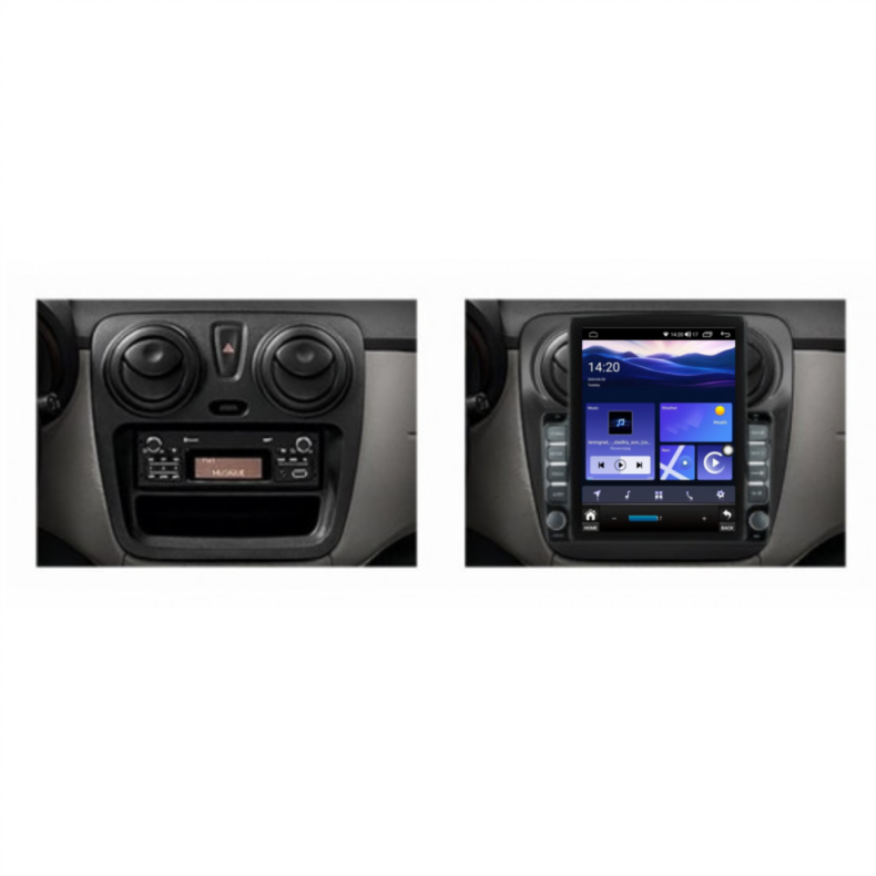 Мултимедия за Dacia Logan 2 Sandero (2012-2019) 9.7" - Вертикална - Image 3