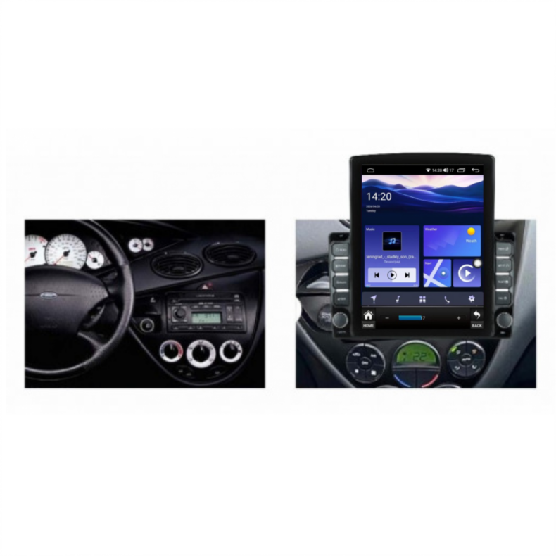 Мултимедия за Ford Fiesta (1995–2002) Mondeo (1998–2005) Focus (1998-2005) 9.7″ - Вертикална - Image 2