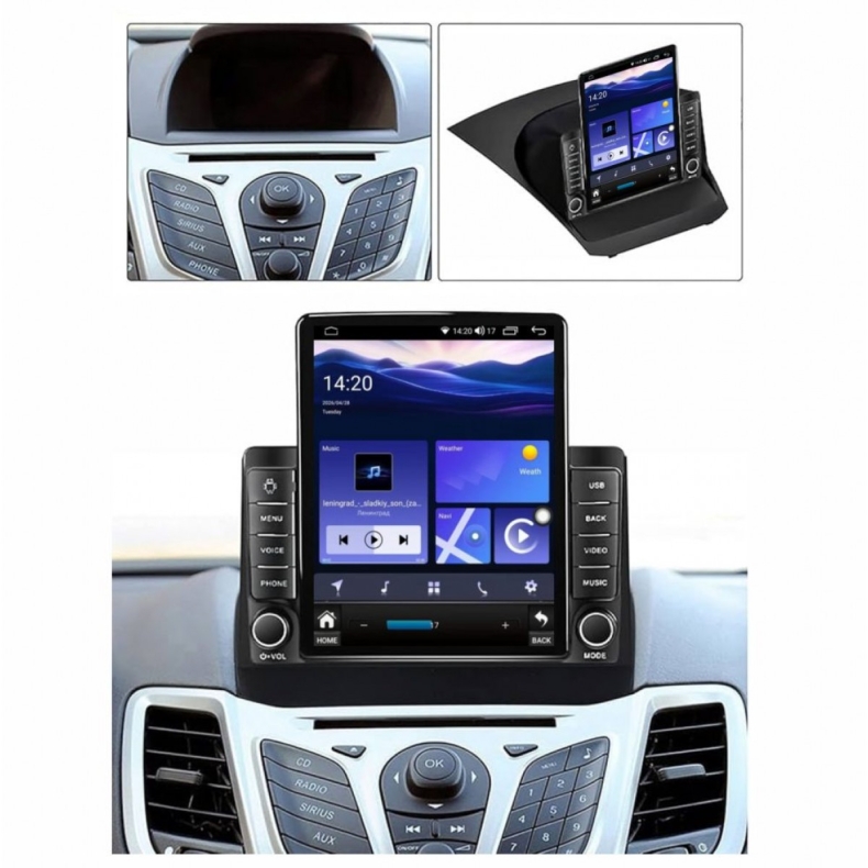 Мултимедия за Ford Fiesta (2009–2017) 9.7“ - Вертикална - Image 2