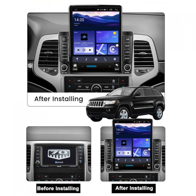 Мултимедия за Jeep Grand Cherokee WK2 (2011-2013) 9.7" - Вертикална - Image 2