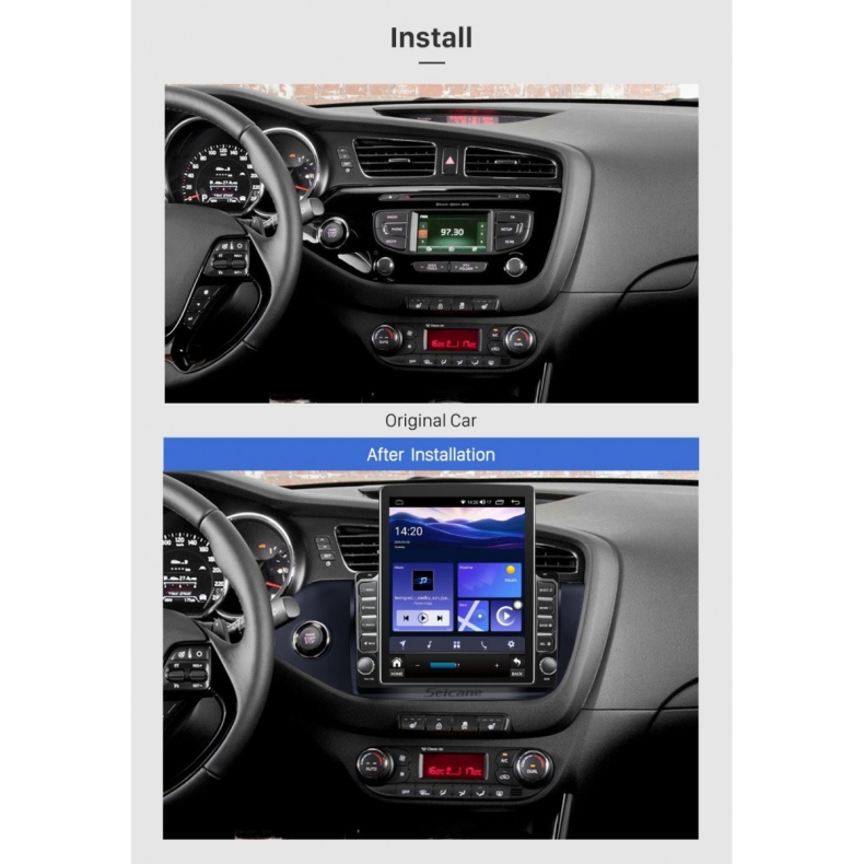 Мултимедия за Kia Ceed (2012-2018) 9.7" - Вертикална - Черен гланц - Image 2