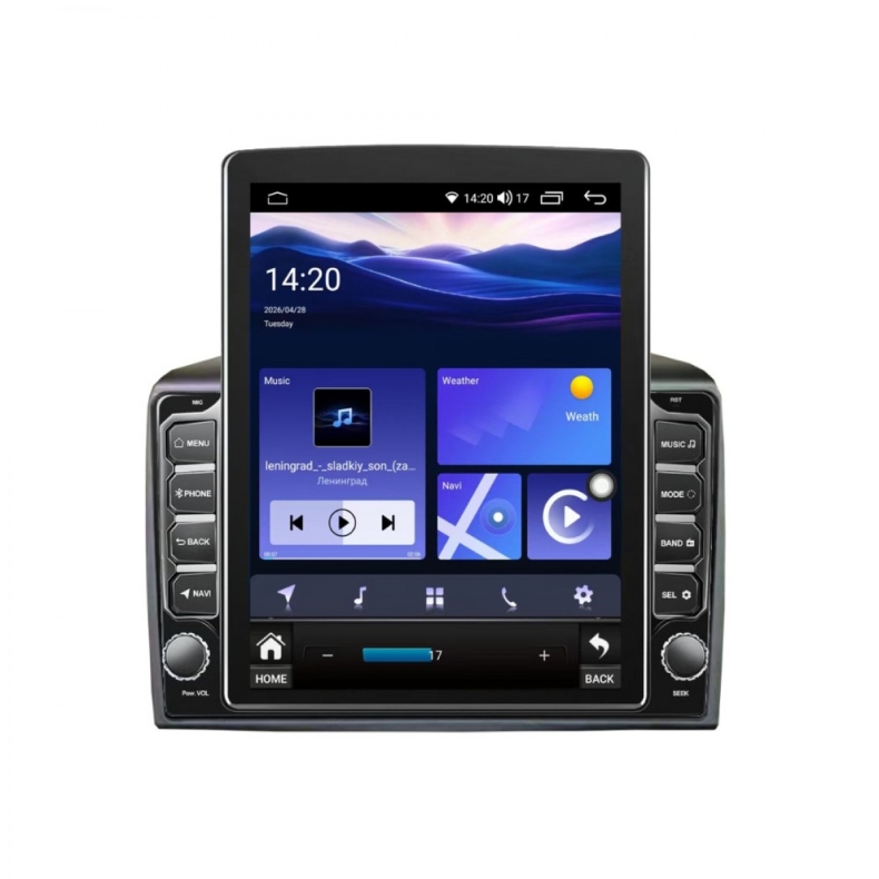 Мултимедия за Lancia Ypsilon (2006-2011) 9.7" - Черна - Вертикална