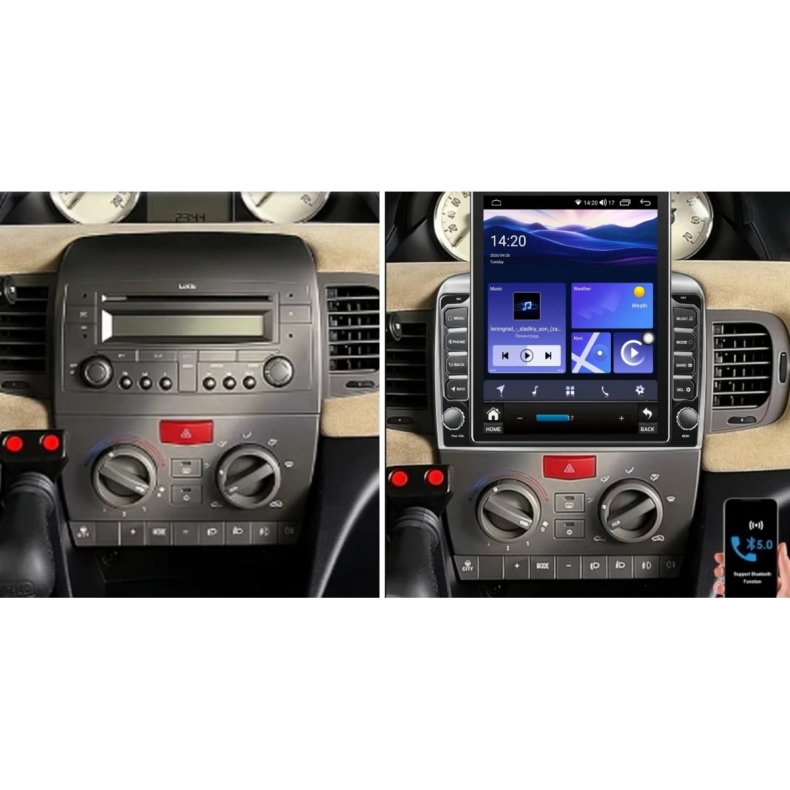 Мултимедия за Lancia Ypsilon (2006-2011) 9.7" - Черна - Вертикална - Image 3