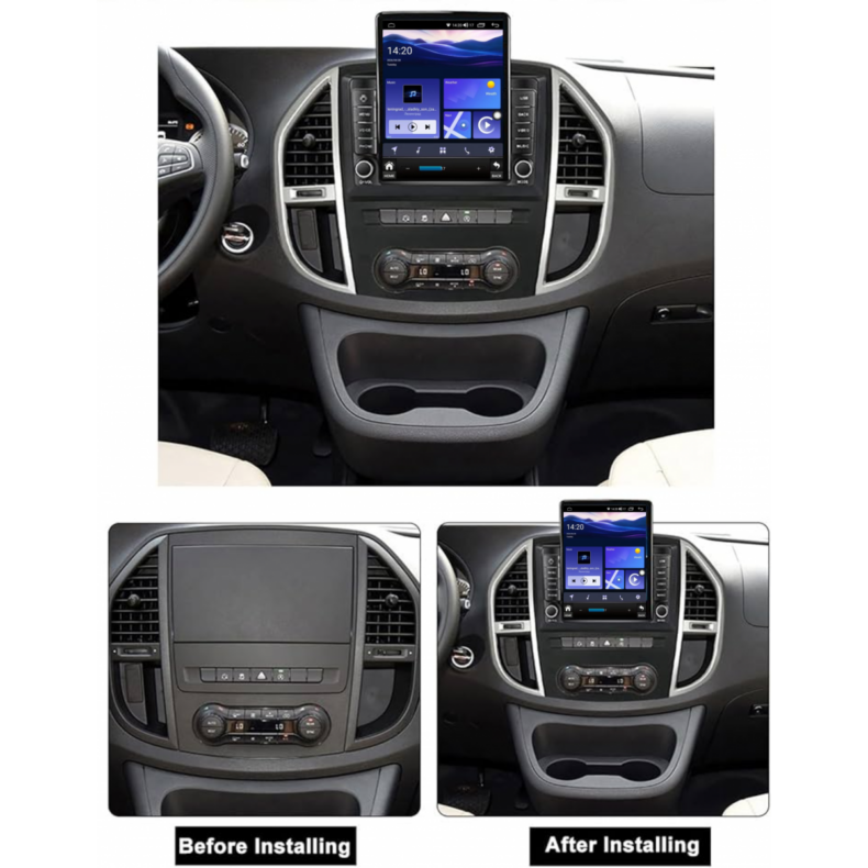 Мултимедия за Mercedes-Benz Vito Viano W447 (2014-2022) 9.7" - Вертикална - Image 2