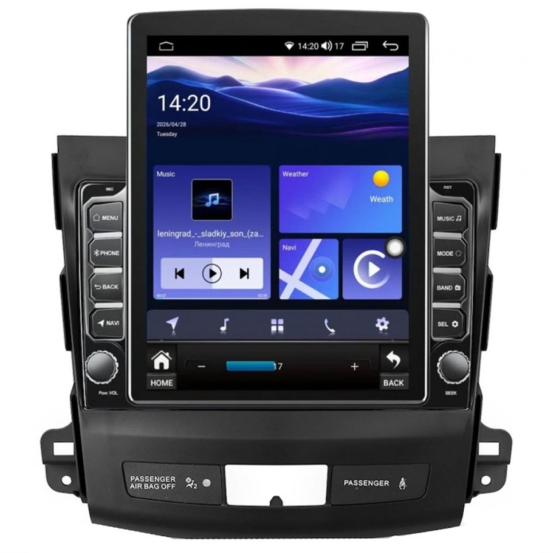 Мултимедия за Mitsubishi Outlander Peugeot 4007 Citroen C‑Crosser (2006–2012) 9.7″ - Вертикална