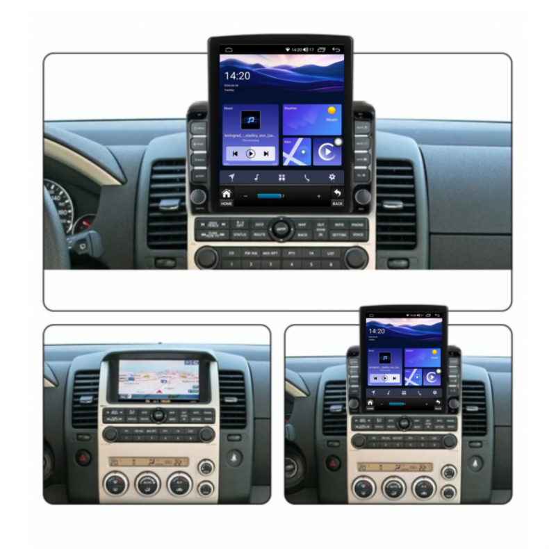 Мултимедия за Nissan Navara (2006–2012) Nissan Pathfinder (2007–2015) 9.7″ - Вертикална - Image 2