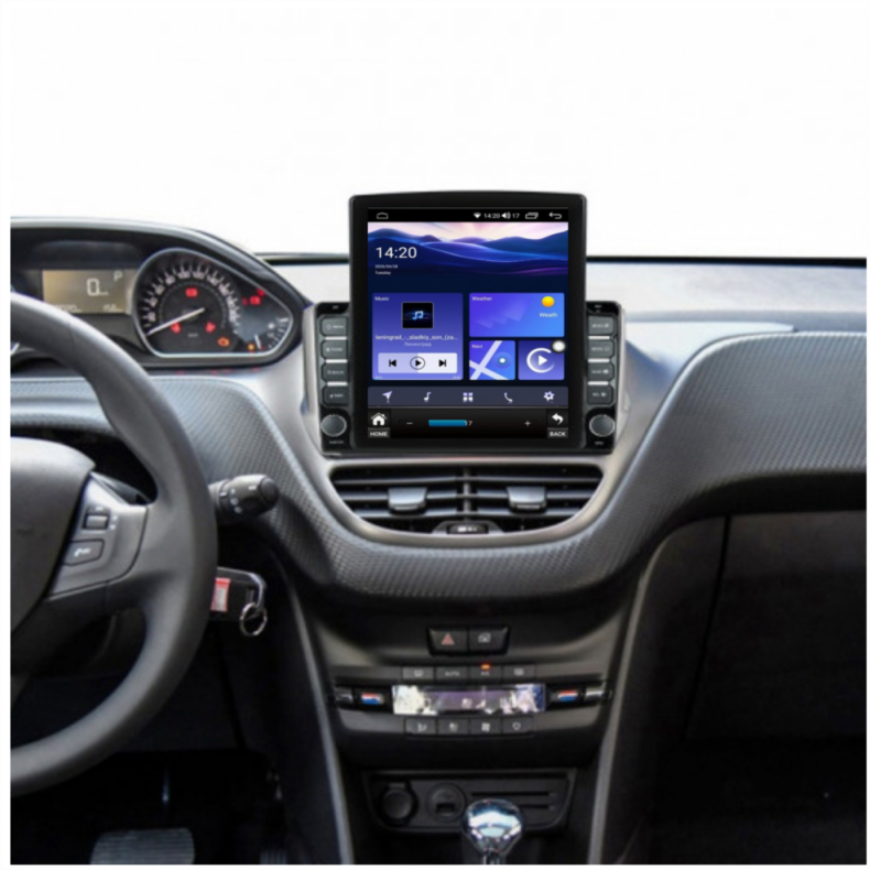 Мултимедия за Peugeot 2008 208 (2012–2019) 9.7" - Вертикална - 1DIN - Image 2