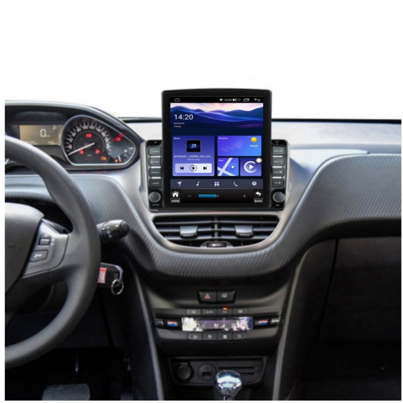 Мултимедия за Peugeot 2008 208 (2012–2019) 9.7" - Вертикална - 1DIN - Image 2
