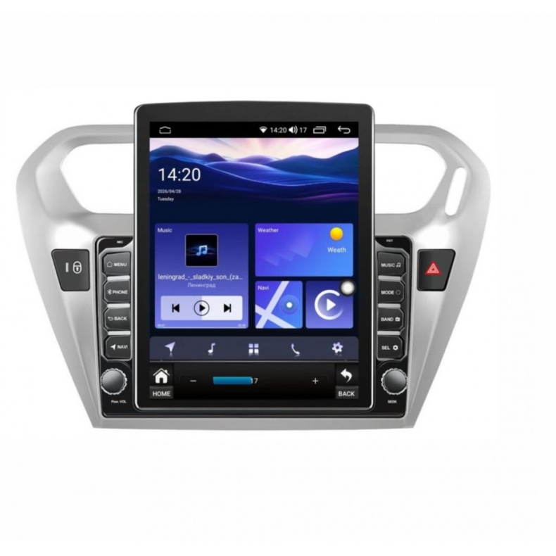 Мултимедия за Peugeot 301 Citroen C‑Elysee (2012–2018) 9.7" - Вертикална