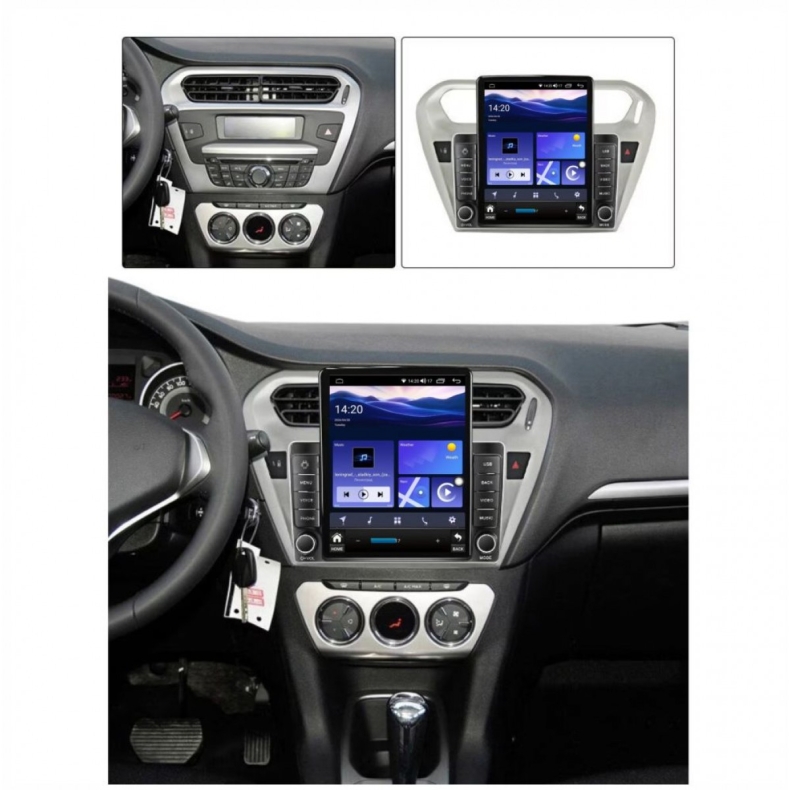 Мултимедия за Peugeot 301 Citroen C‑Elysee (2012–2018) 9.7" - Вертикална - Image 2