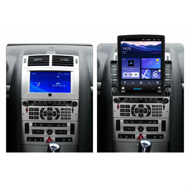 Мултимедия за Peugeot 407 (2004–2010) 9.7" - Вертикална - Сребриста - Image 2