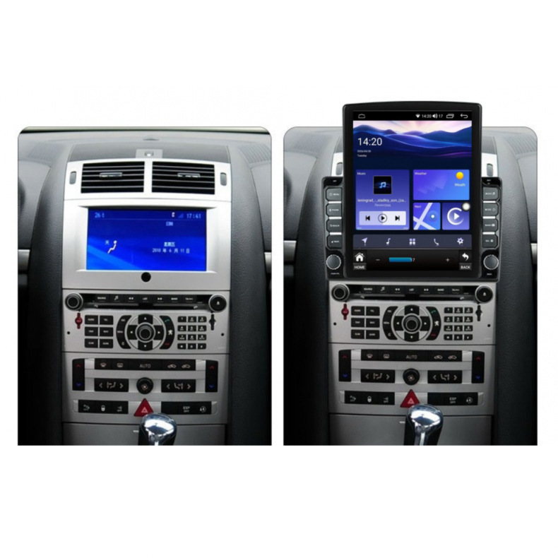 Мултимедия за Peugeot 407 (2004–2010) 9.7" - Вертикална - Сребриста - Image 2