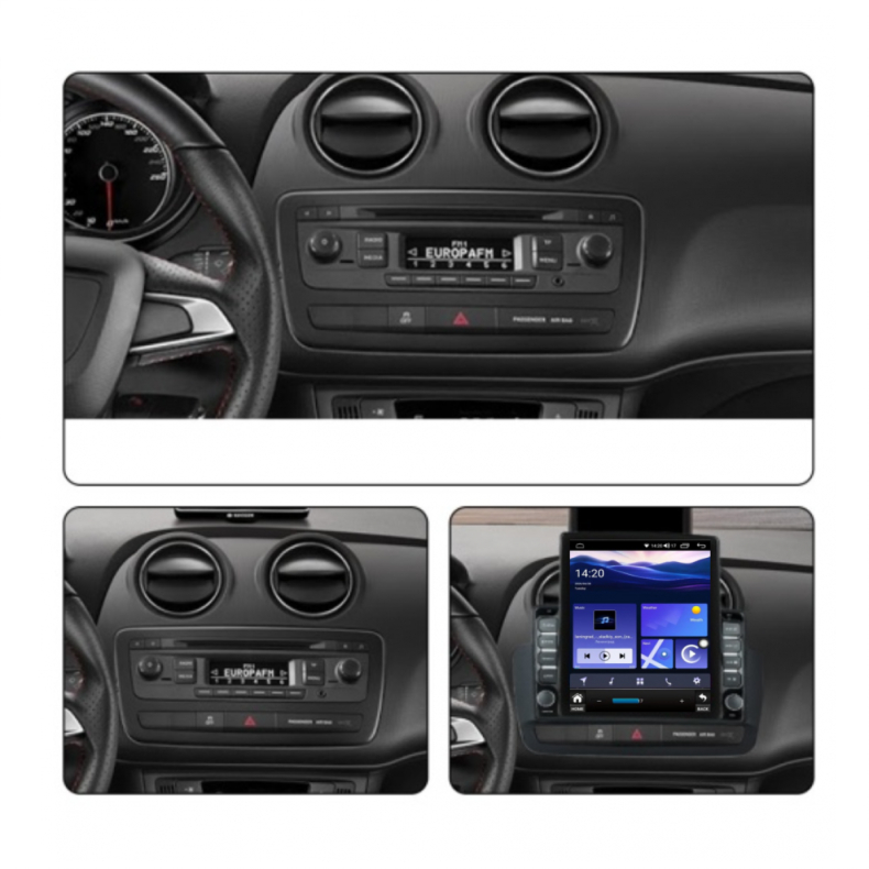 Мултимедия за Seat Ibiza (2012–2015) 9.7″ - Вертикална + 1DINPL - Image 3
