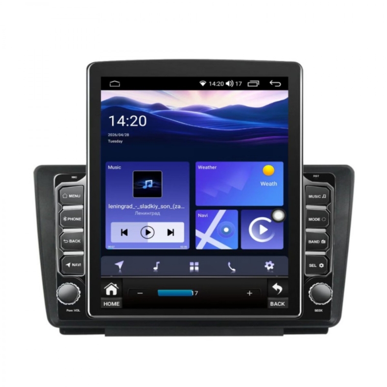 Мултимедия за Skoda Octavia 2 (2004–2013) Yeti (2009-2018) 9.7" - Вертикална