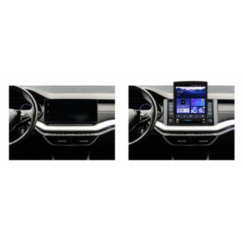 Мултимедия за Skoda Octavia (2019–2025) 9.7" - Вертикална - Image 3