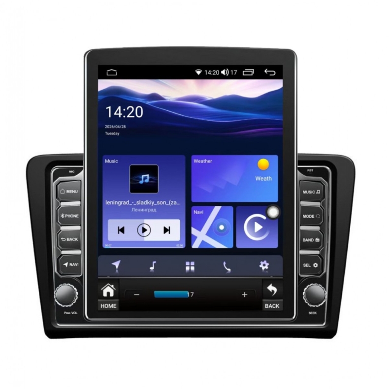 Мултимедия за Skoda Rapid Seat Toledo (2013–2017) 9.7″ - Черен мат - Вертикална