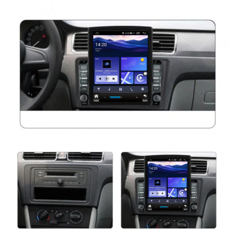 Мултимедия за Skoda Rapid Seat Toledo (2013–2017) 9.7″ - Черен мат - Вертикална - Image 3