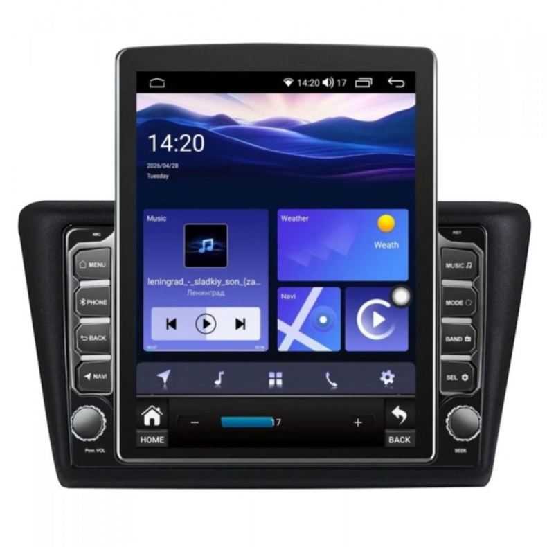 Мултимедия за Skoda Rapid Seat Toledo (2013–2017) 9.7″ - Вертикална - Гланц