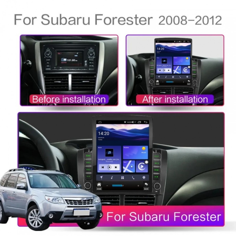 Мултимедия за Subaru Impreza Forester (2008–2013) 9.7" - Вертикална - Image 2