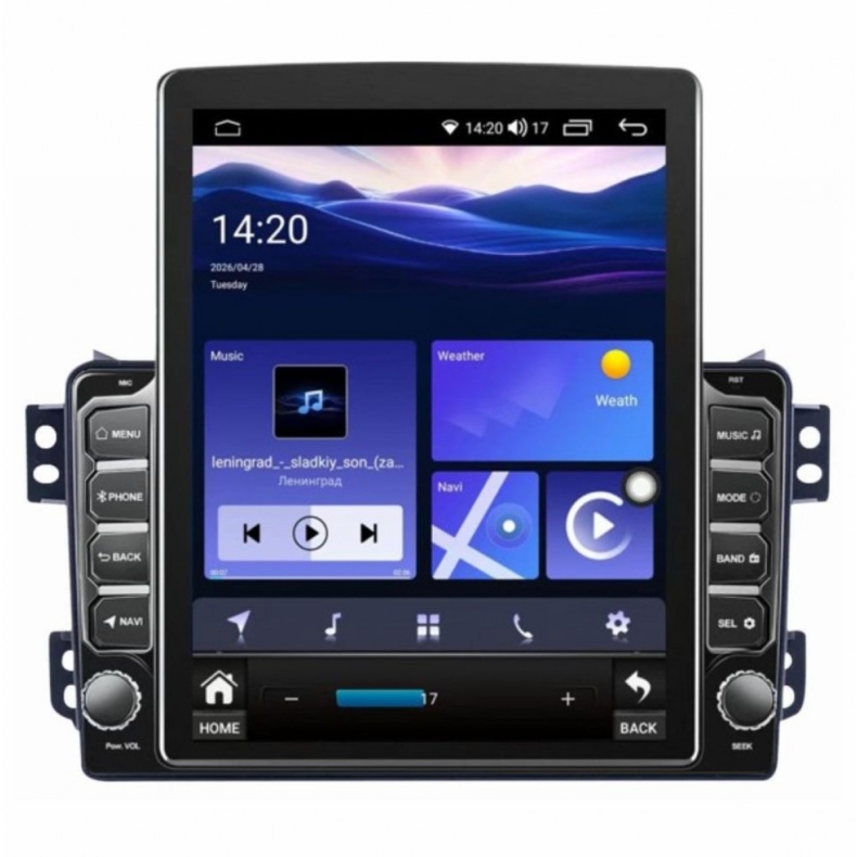 Мултимедия за Suzuki Splash Opel Agila (2008–2012) 9.7" - Вертикална