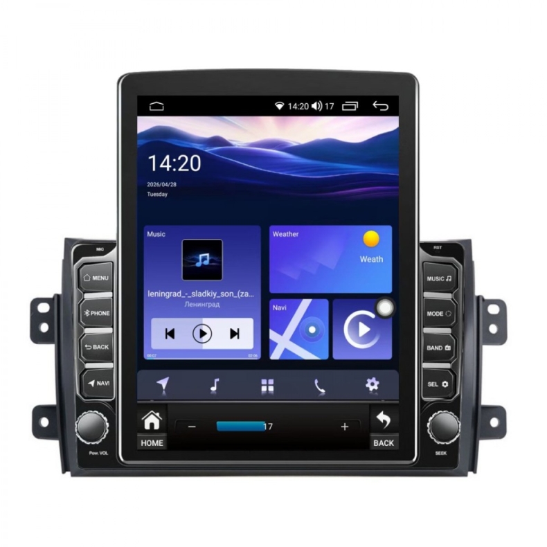 Мултимедия за Suzuki SX4 Fiat Sedici (2006–2014) 9.7" - Вертикална
