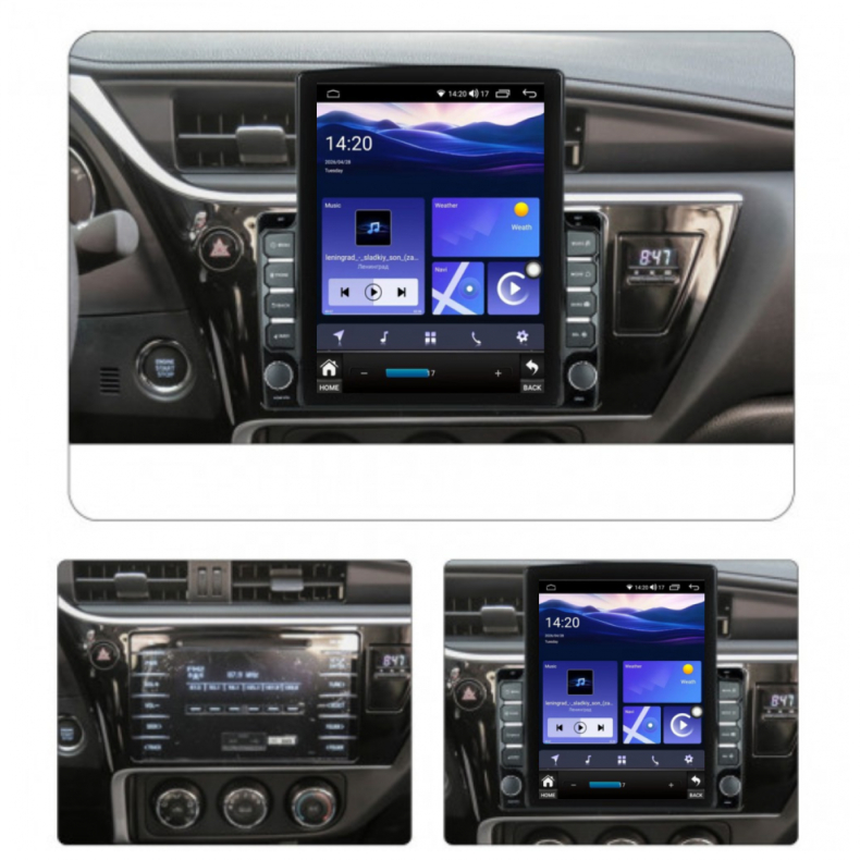 Мултимедия за Toyota Auris E180 (2016-2018) 9.7" - Вертикална - Image 3