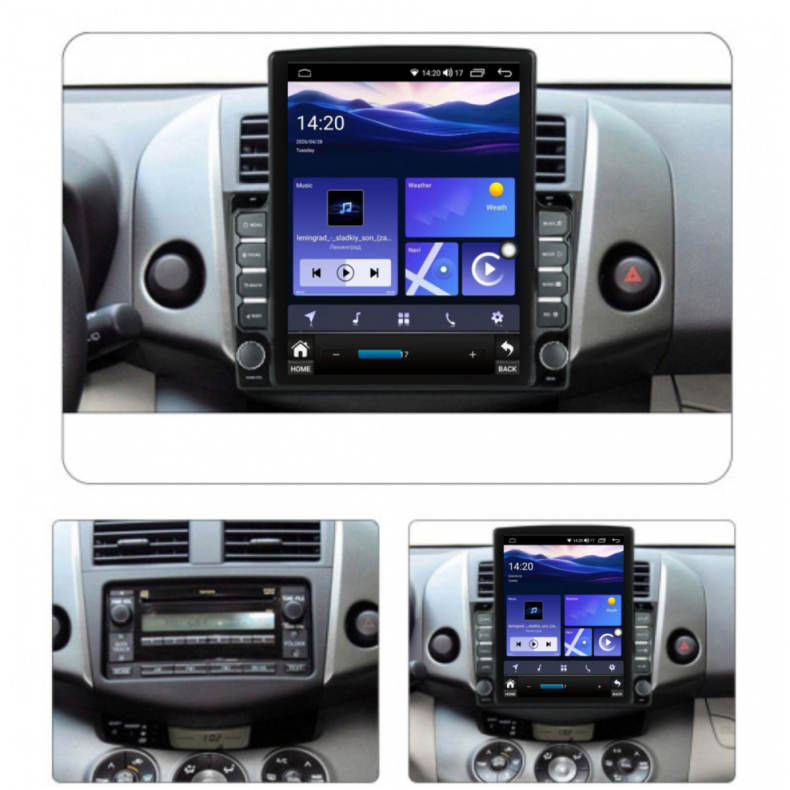 Мултимедия за Toyota RAV4 (2006–2013) 9.7″ - Вертикална - Image 3
