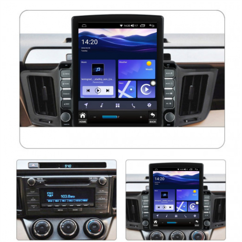 Мултимедия за Toyota RAV4 (2013–2018) 9.7″ - Вертикална - Image 3