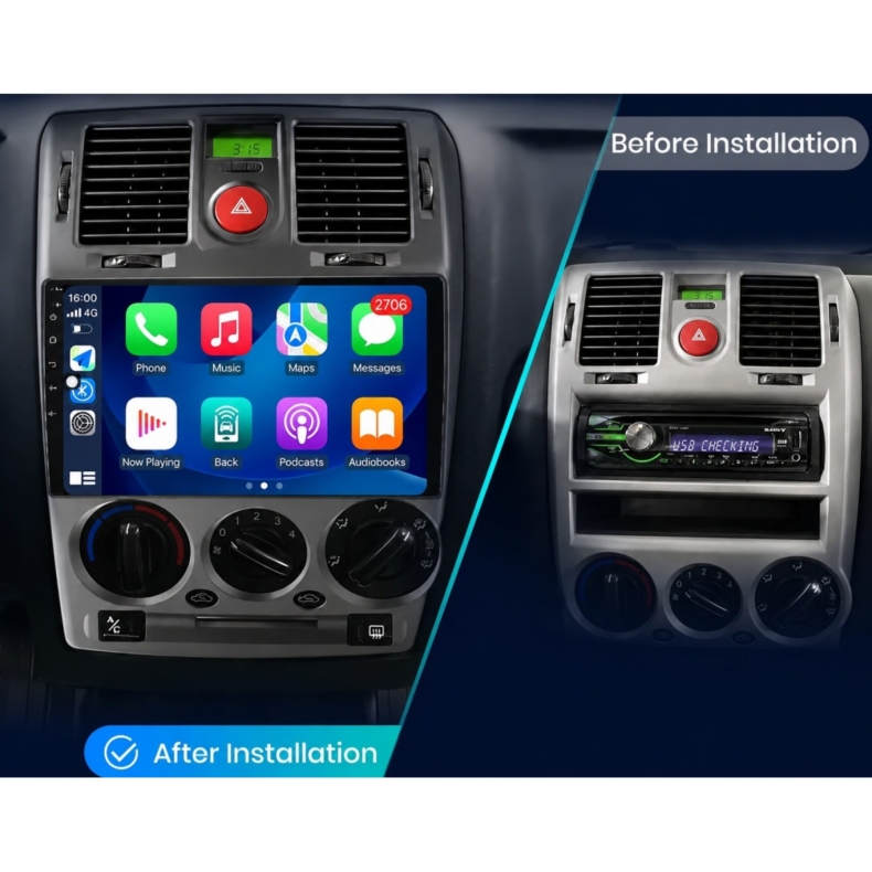Мултимедия за Hyundai Getz (2002-2011) 9″ - Черен мат - Image 3