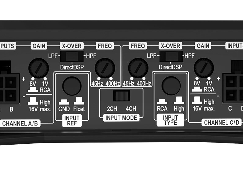 Усилвател Helix Amplify 204 X-OVER, 4x100W RMS - Image 2