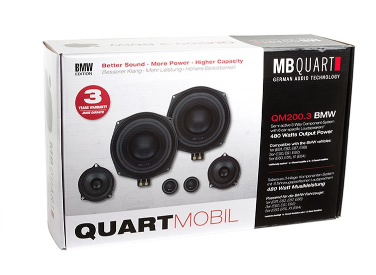MB Quart QM200.3 BMW – трикомпонентна система